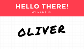 Yellow Black and White Grid Name Tag (2)